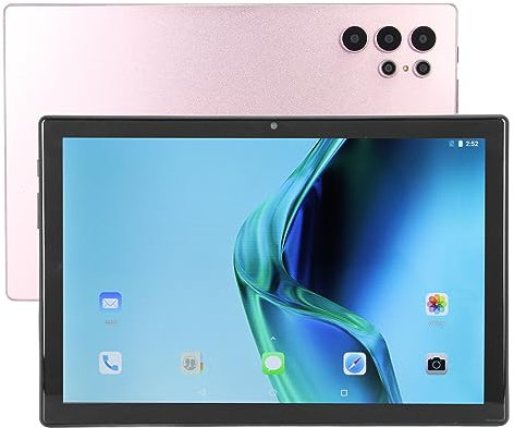 PUSOKEI 10,1 Zoll 4G LTE Tablet für Android 11, 8 GB RAM, 128 GB ROM, 5G WLAN Tablet PC mit Dual SIM, Dual Standby, Dual Kamera, Multi Netzwerk Standard (Rosa)
