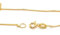Markylis - Solid Italian 18ct Gold on Sterling Silver Curb Link Necklace Chain for Women and Ladies - 1mm - 18inch - 18