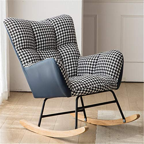 KOHARA Schaukelstühle Nordic Home Freizeit Faul Sofa Schlafzimmer Balkon Modern Minimalist Wohnzimmer Lounge Chair Single Small