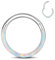 ESHIONER G23 Titan Septum Piercing Helix Ring Nasenpiercing Nasenring Ohr Nostril Tragus Conch Daith Clicker Lippenpiercing Nose Ringe Opal Hypoallergen Gold Silber 16G 6MM