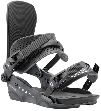 Fixations de snowboard Union Force, L US Men 10.5-13, Gunmetal
