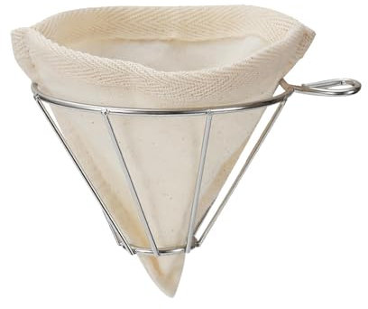 MagiDeal Filtre à café en Tissu de Flanelle, Filtre en Tissu, Filtre à cône de café pour Le Camping