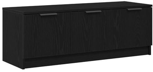 vidaXL TV-Schrank Schwarz Eiche 102x35x36,5 cm Holzwerkstoff