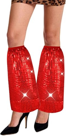 MUNSKT Abba Women's Clothing,Sequin Leg Warmers,Abba Clothing Accessories, Leg Guards, Women's Sequins Disco Clothing, Carnival Fancy Dresses