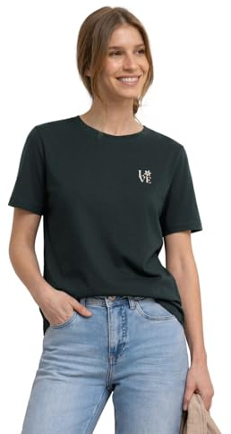 Street One T-Shirt mit Printdetail deep Bound Green 46