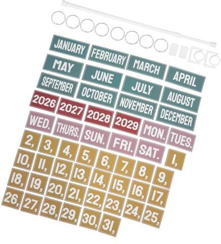 HOMOBABE Calendrier à Feuilles Détachables 2029 pour Salle de Classe avec Support Métallique, Facile à Installer et Réutilisable, Présent Rentrée pour Enseignants