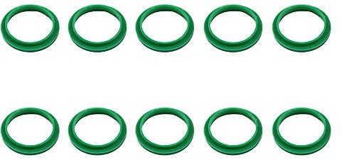 RECAPS 10 Stuck 20mm Silikon Ersatzring Gelbe Farbe Kompatibel mit Nespresso Edelstahl Kunststoff Mehrwegkapsel