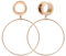 6g-3/4 Ear Tunnel Roségold Creolen Ohrstöpsel Ear Gauges 316L Edelstahl Expander Dangle Gauges