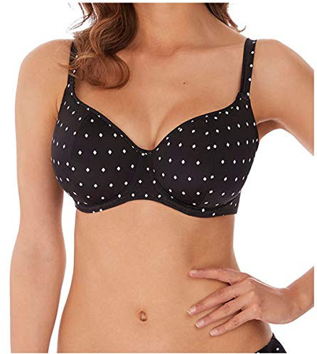 Freya Damen Bikini mit Bügel, Sweetheart, gepolstert, AS7231 - Schwarz - 85E