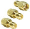 Greluma 3 Stück SMA-Stecker (Pin) auf RP-SMA-Buchse (Pin) RF Anschlussadapter