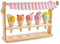 Tender Leaf Toys Scoops & Smiles - Wooden Ice Cream Stand Toy For Children