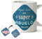 Taza Abuelo - Regalo original taza desayuno - Aquí bebe una súper abuelo, Día del padre