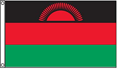 Stormflag Republik Malawi Flagge(90cmx150cm) Polyester Pongee 90g mit genäht.