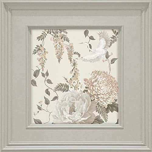 Belgravia Decor Corinthia Panel Floral Wallpaper Pearl/Beige Belgravia 246