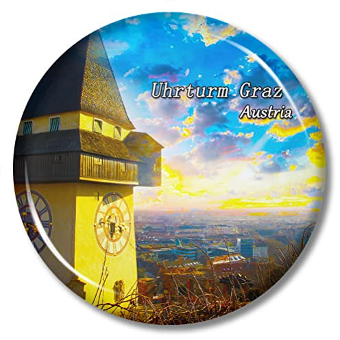 Österreich Uhrturm Graz Magnet Kühlschrankaufkleber 2,28