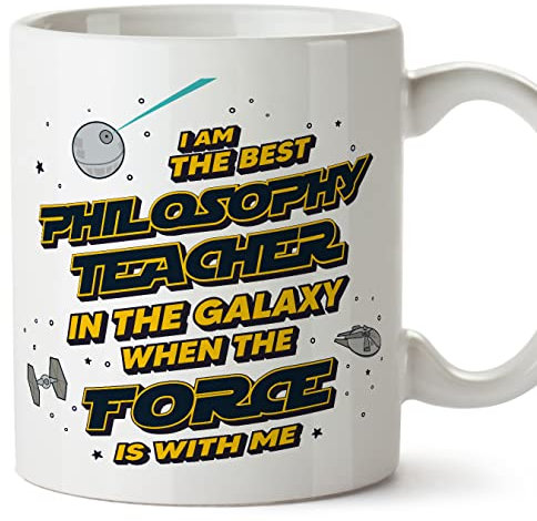 Mugffins Tassen/Becher mit Spruch für PHILOSOPHIELEHRERIN - Auf Englisch - Best in The Galaxy The Force is With Me - 11 oz / 330 ml - Lustiges Geschenk Mitarbeiter