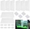 Fyihoxi 8 Stück Aquarium Trennwand Aquarium Tank Grid Trennung Brett Aquarium Isolation Kunststoff Gitter Fisch Tank Isolation Divider mit 8 Aquarium Divider Saugnap für Aquarium Unten Box,weiß