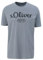 T-Shirt mit Logo-Print schiefergrau S