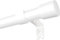 Venwemong Ausziehbar Vorhangstange Weiß Gardinenstange-Set Ø 25mm Erstellbare Länge mit Kappenknäufen für Esszimmer, Schlafzimmer, Wohnzimmer oder Küche，Extra Lang, 220-310CM