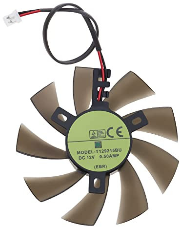 Ventilador de 2 pines para tarjetas gráficas compatible con Zotac GTX 1050 1050ti Mini 2 pines tarjeta gráfica ventilador de almacenamiento