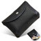 Sugeru®Portefeuille Femme Double Couche Porte Monnaie Femmes en Cuir PU Court 5 Couleurs,Portefeuilles Fermeture Eclaire,Portefeuille Cuir Artificiel avec Grande Capacité,Porte Monnaie Carte (Noir)