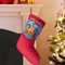 Amélie Home Weihnachtsstrumpf, Samt, Rotes Rentier, XL