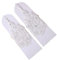 1paar Brauthandschuhe Mit Blumen-spitzen Design Elegante Hochzeits-handschuhe Dehnbar Und Bequem Für Hochzeiten Partys Und Besondere Anlässe Einheitsgröße Weiß