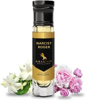 Arabian Opulence FR211 NARCIST ROGER Roll-on Parfümöl | Konzentriertes Parfüm Körperöl | Langanhaltendes Parfüm auf Ölbasis für Frauen | Reisegröße Alkoholfreies weiches Parfümöl Fläschchen (6ml)