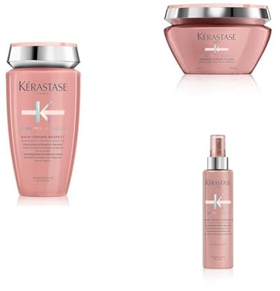 KÉRASTASE - Shampoo Routine Chroma Absolu Pour Cheveux Colorés - Hydrate & Préserve la Couleur De L'Affadissement - Acides Aminés & Centella Asiatica - Sans Sulfates - 600 Millilitres