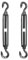 bociloy 2 ganchos y ganchos de acero inoxidable M8, tensor de cuerda de alambre resistente, gancho de tensión ajustable para cable de alambre, alambre de jardín, alambre de puerta de valla, cuerda de