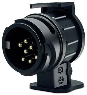 Belmont Leisure - 13 Pin To 7 Pin Towing Adaptor / 13 Pin Trailer Plug Socket Adapter, 13 To 7 Pin Trailer Adaptor Tow Connector, For Caravan Trailers Electric Adapter 13 Pin To 7 Pin (13 to 7 Pin, 1)