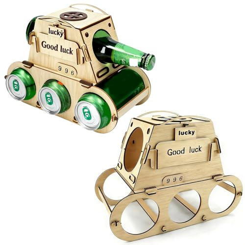 NlsqEU Wooden Beer Carrier, Bottle Carrier Wood, Beer Bottle Holder, Beer Gifts for Men, Beer Gifts for Men, for Men for 30, 40, 50
