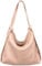 Caspar 2in1 Große Leder Rucksack Schultertasche XL Elegante Damen Handtasche - PREMIUM LINE - Modell No.786 - Made in Italy, Farbe:rosa, Accessoires:One Size