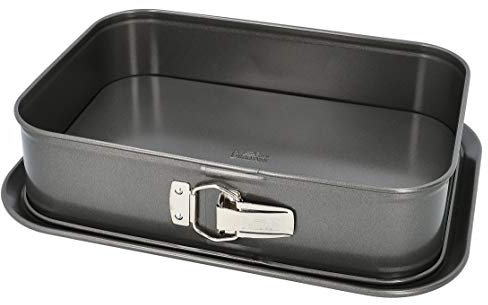 Birkmann, Easy Baking, rechteckige Springform 34 x 23,5 cm, mit Marken-Antihaftbeschichtung und Auslaufschutz durch überstehenen Rand, PFOA-frei, 5 Jahre Garantie, 881716