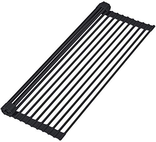 Yilu - Escurridor cuadrado de silicona para cocina plegable y plegable