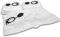 vhbw 10 microfleece Dust Bags compatible with Spit AC 1625 Vacuum Cleaner -