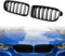 DOCAS Kühlergrill für 3er F30 F31 F35 2012-2018 Nieren Doppelsteg Sport Glanz Schwarz