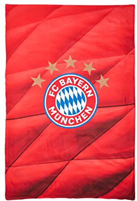 FC Bayern München Bettwäsche mit Logo | Microfaser | 135x200cm | Rot