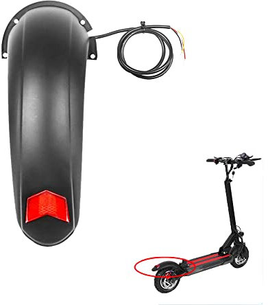 Fututech Schutzblech hinten und Rücklicht für Kugoo M4 Halterung Wassersperre für Elektroroller, Ersatzteile für Roller, Zubehör Fender