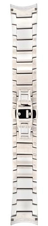 Emporio Armani Armbanduhren für Herren 22mm, Silber Edelstahl, original ersatzband für AR2460