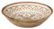 HOME DECO FACTORY, KA0570, Saladier en Terracotta Manguier Dune, Design Élégant et Moderne, Idéal pour Salades et Plats, Entretien Facile, Taille 33 cm, Couleurs Blanc, Marron, Orange