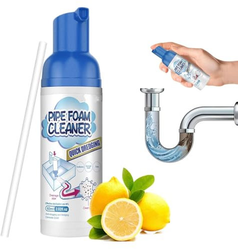 Limpiador de Drenaje de Espuma,Limpiador de Tubos de Espuma,Limpiador de Espuma de Drenaje de 60 ml,Limpiador de Espuma de Drenaje Limpiador de Espuma para Tuberías de Drenaje