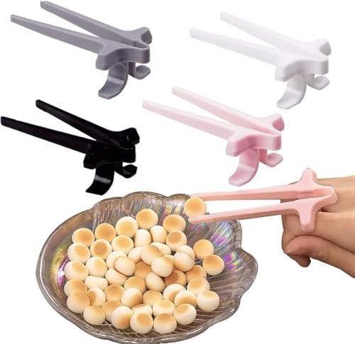 4-Stück Fingerstäbchen für Gamer,Stäbchen Zum Essen,Gaming Gadgets Fingerzange,Fingerstäbchen Chopsticks Ess Snack,Ess Stäbchen Fingerzange Greifer Chips,Snack Zange,Essstäbchen Hilfe Gamer Snack