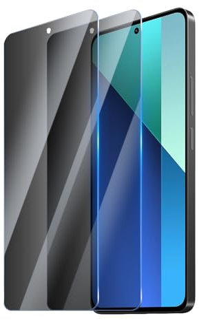 CYYAGE 2 Piezas Protector Pantalla Antiespia para Xiaomi Redmi Note 13/Xiaomi Redmi Note 13 Pro 4G/5G, Privacidad Cristal Vidrio Templado Película Dureza 9H, Antiarañazos, Sin Burbujas