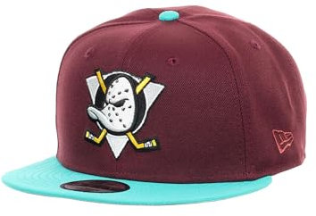 New Era Anaheim Ducks NHL Essential Lila Türkis Verstellbare 9Fifty Snapback Cap - One-Size