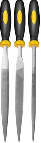 Metal File, 10Pcs Metal Files for Steel, 140mm File Set Needle Files Needle File Set Files Tools Metal File Set Carbon Steel File Kit with Handle for Metal Wood Glass Jewelry DIY Project