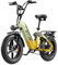 E Bike elektrofahrräder herren damen, Ebike 48V 20Ah(960Wh) Akku bis 120km, 20x4 Zoll electric bike 7-Gang Getriebe mit LCD-Display,Vollfederung E fahrrad 250W Motor 90 N.m 25km/h, AZ20 Grüngelb