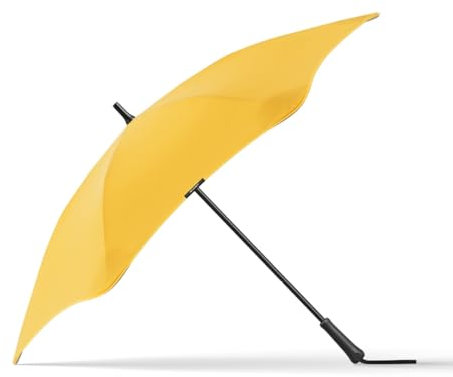 BLUNT Classic Stockschirm Regenschirm gelb | elegant & sturmfest – 120 cm Ø | Innovatives & patentiertes Design – getestet im Windkanal