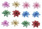 HOMSFOU 12st Mini-weihnachtsstern Christbaumschmuck Glitzernde Weihnachtsblumen Weihnachtsanhänger Künstlicher Weihnachtsstern Kleiner Weihnachtsstern Blumenanhänger Hohle 15c