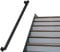 Schwarzer Treppengeländer-Handlauf – 80 cm, 1 m, 1,2 m, 2 m, 240 cm, 3 m, Wandmontage-Treppenhandlauf mit schmiedeeisernen Halterungen für Innen- und Außen-Loft-Stufen – komplettes Set ( Size : 4.8m )